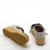 CHANEL LACE UP BEIGE LEATHER ESPADRILLES SIZE:37